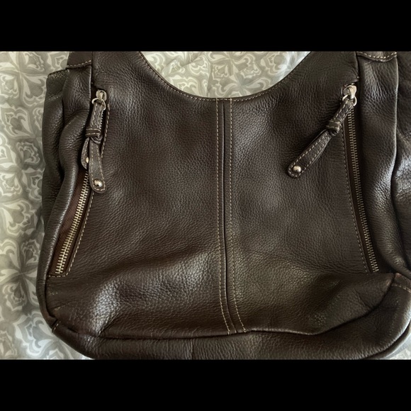 Clarks Genuine Brown Leather Handbag - Picture 4 of 5